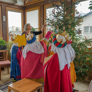 Die Sternsinger*innen waren in der Pfarre Kirchdorf an der Krems unterwegs
