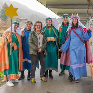Die Sternsinger*innen waren in der Pfarre Kirchdorf an der Krems unterwegs