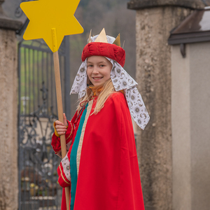 Die Sternsinger*innen waren in der Pfarre Kirchdorf an der Krems unterwegs