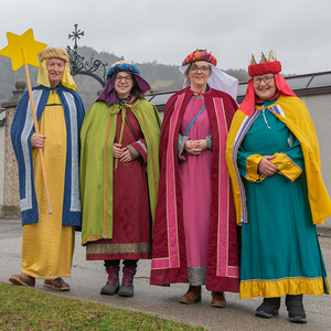 Die Sternsinger*innen waren in der Pfarre Kirchdorf an der Krems unterwegs