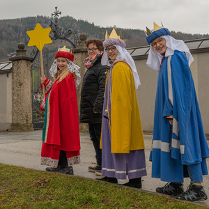 Die Sternsinger*innen waren in der Pfarre Kirchdorf an der Krems unterwegs
