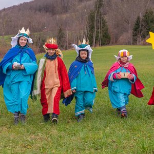 Die Sternsinger*innen waren in der Pfarre Kirchdorf an der Krems unterwegs