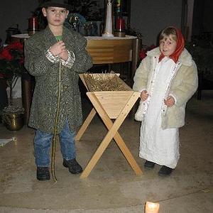 Vorweihnachtliche Feier mit Hirtenspiel