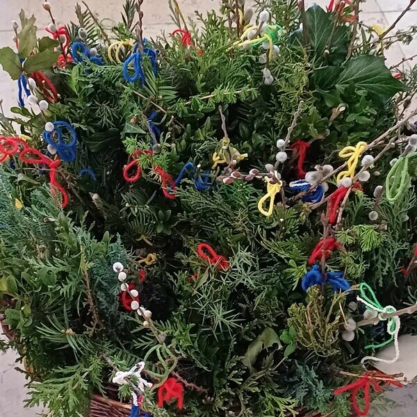 Palmsonntag / U.Schaden Palmbuschen